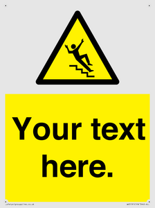 Custom Slippery Stairs Sign